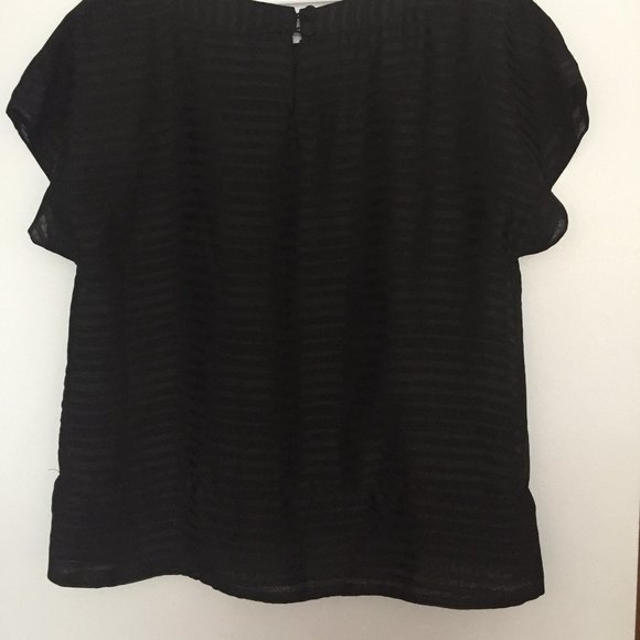H&M BLOUSE. SIZE L.  COLOR BLACK - Picture 4 of 6